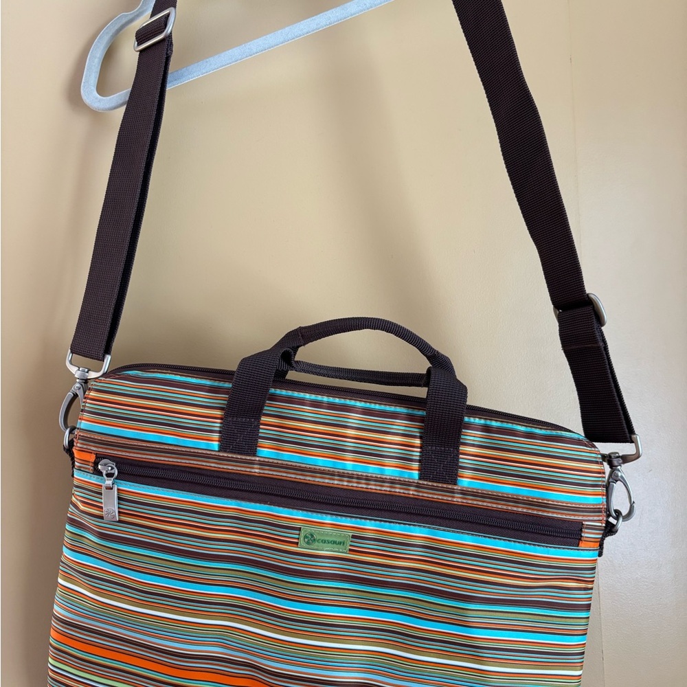 Casauri Multicolor Striped Laptop Bag